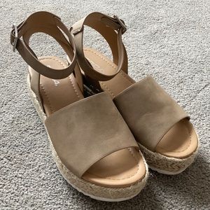 SODA Espadrille Platform Sandals